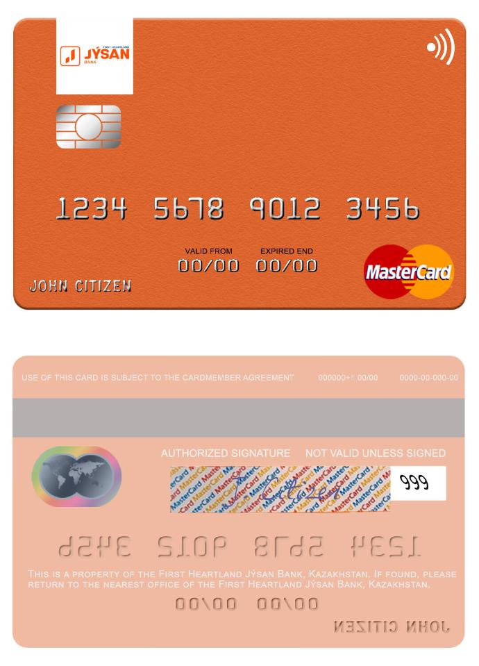 Kazakhstan First Heartland Jýsan Bank mastercard